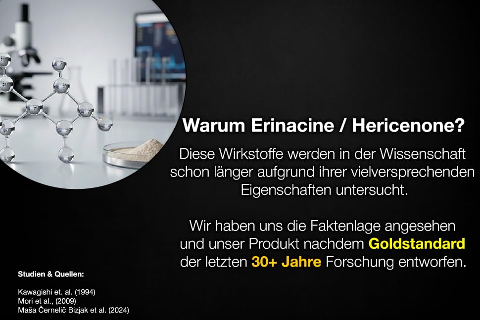 Lion’s Mane Ethanol-Extrakt 20:1 für Fokus & Konzentration